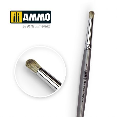 AMMO OF MIG Drybrush Technical Brush 6