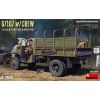 MINIART 35383 G7107 w/CREW 1,5t 4X4 CARGO TRUCK w/METAL BODY