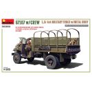 MINIART 35383 G7107 w/CREW 1,5t 4X4 CARGO TRUCK w/METAL BODY