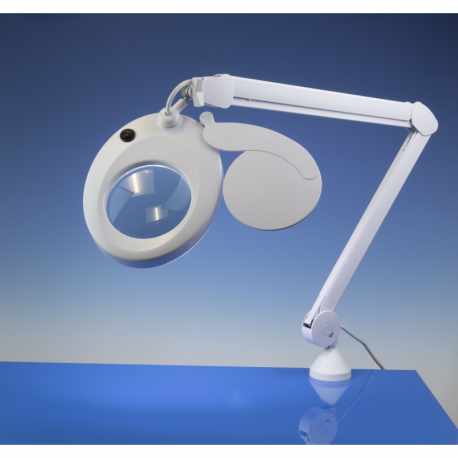 LIGHTCRAFT Lampada con lente d'ingrandimento a LED a lunga portata sottile