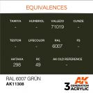 Colore acrilico 3rd Generation 17mL RAL 6007 Grün