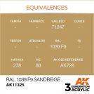 Colore acrilico 3rd Generation 17mL RAL 1039 F9 Sandbeige
