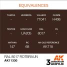 Colore acrilico 3rd Generation 17mL RAL 8017 Rotbraun