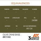 Colore acrilico 3rd Generation 17mL Olive Drab Base