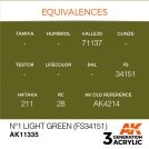 Colore acrilico 3rd Generation 17mL Nº1 Light Green (FS34151)