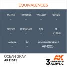 Colore acrilico 3rd Generation 17mL Ocean Gray (FS35164)