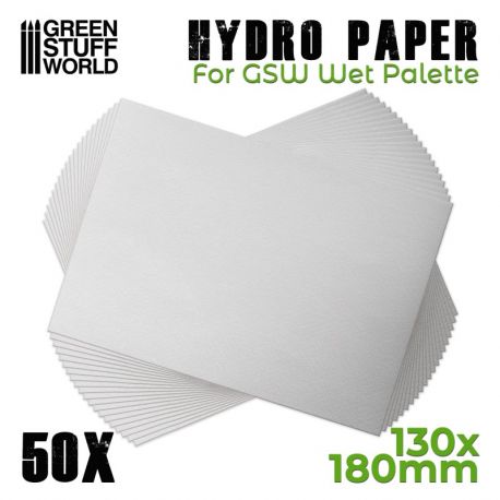 GREEN STUFF WORLD WET PALETTE Hydro Paper x50