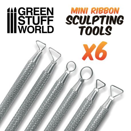 GREEN STUFF WORLD Mini Ribbon Sculpting Tool Set