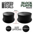 GREEN STUFF WORLD Round Block Plinth 8cm - Hazelnut