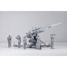 BORDER MODEL BT013 German Flak 36 88Gun con 6 Figure Limited Edition Box in metallo 1/35