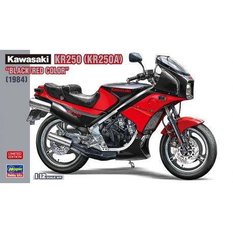 HASEGAWA 21740 Kawasaki KR250 (KR250A) "Black/Red Color"