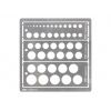 Tamiya 74150 Modeling Template Round 1-12.5mm