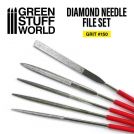 GREEN STUFF WORLD Diamond Needle Files Set - Grit 150