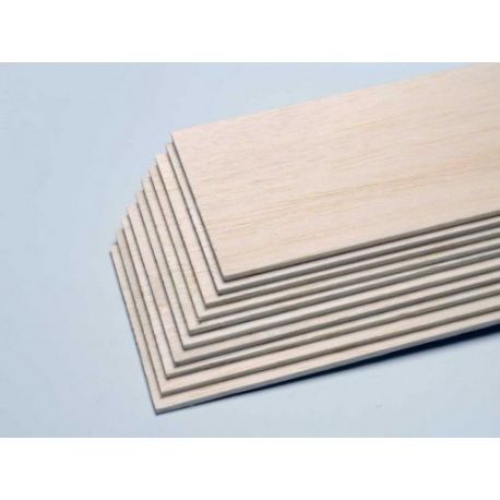 Tavoletta balsa 10x100cm, spessore 1mm