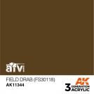 Colore acrilico 3rd Generation 17mL Field Drab (FS30118)