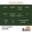 Colore acrilico 3rd Generation 17mL NATO Green