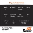 Colore acrilico 3rd Generation 17mL NATO Black