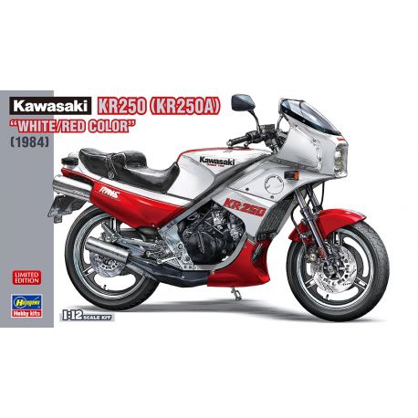 HASEGAWA 21745 Kawasaki KR250 (KR250A) "White/Red Color"