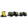 RIVAROSSI HR 2877 CONVOGLIO CON SOGLIOLA LIVREA GIALLA E 2 CARRIB CISTERNA