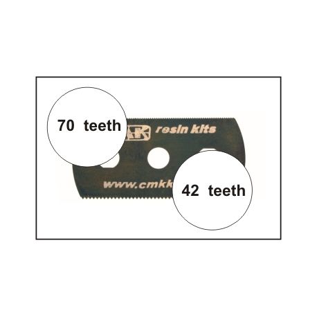 CMK H1004- Seghetto ultra levigato ed extra levigato (2 lati 70+42 denti) 5 pezzi