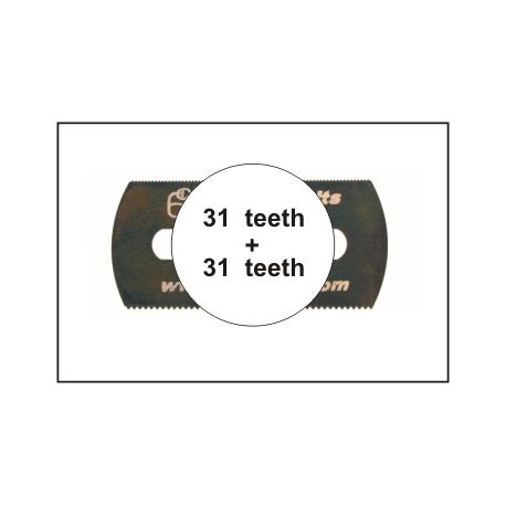 CMK H1007-Seghetto levigato (entrambi i lati 31 denti) 5 pezzi