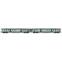 LIMA HL2655 SET 2 AUTOMOTRICI ALN668 TRENORD LIVREA BIANCO-VERDE VETRI PIANI