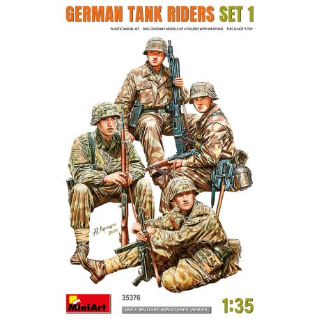 MINIART 35376 GERMAN TANK RIDERS SET 1