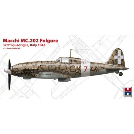 HOBBY 2000 72008 Macchi MC.202 Folgore 370 Squadriglia, Italy 1943
