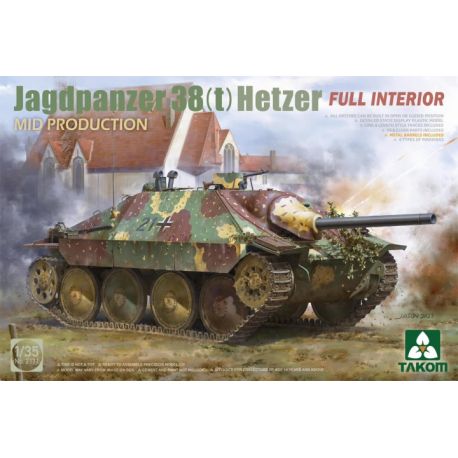 TAKOM 2170 Jagdpanzer 38(t) Hetzer Early Production Full Interior 1/35