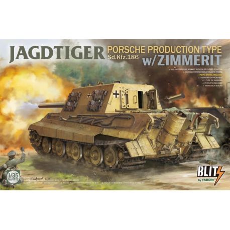 TAKOM 8012 Jagdtiger Sd.Kfz. 186 Porsche production type w/Zimmerit