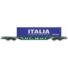 RIVAROSSI HR 6617 CARRO PORTA CONTAINER CEMAT A CARRELLI TIPO Sgnss LIVREA VERDE