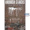 RT-DIORAMA Airbrush Stencil: Wet grime streaks