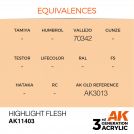 AK INTERACTIVE 11403 HIGHLIGHT FLESH – FIGURES