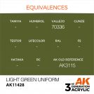 AK INTERACTIVE 11428 LIGHT GREEN UNIFORM – FIGURES