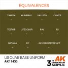 AK INTERACTIVE 11433 US OLIVE BASE UNIFORM – FIGURES