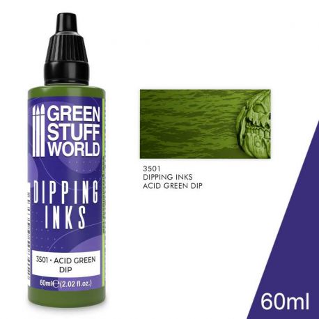 GREEN STUFF WORLD Dipping ink 60 ml -ACID GREEN DIP