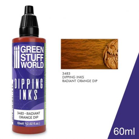 GREEN STUFF WORLD Dipping ink 60 ml - RADIANT ORANGE DIP