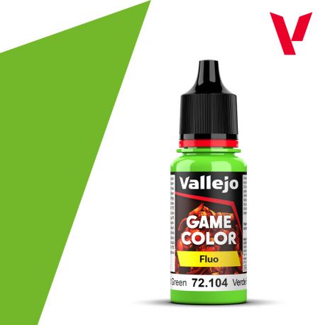 Vallejo Game Color 72.104 Fluorescent Green 17ml