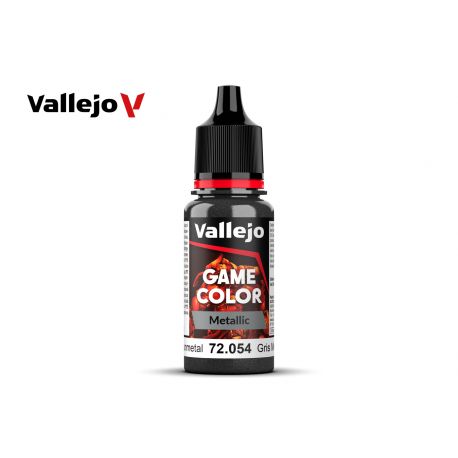 Vallejo Game Color – AV72054 Metallic Dark Gunmetal 17ml