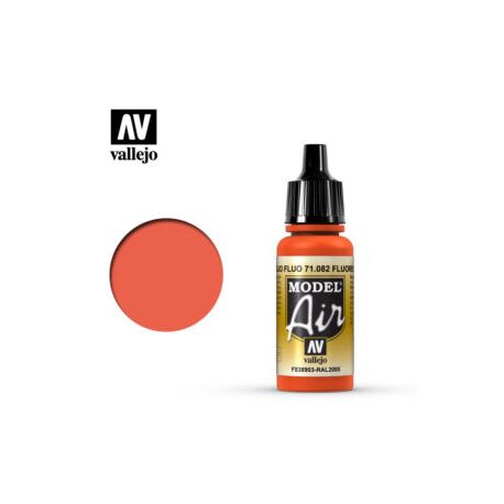 VALLEJO MODEL AIR FLUORESCENT RED