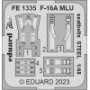 EDUARD FE1335 F-16A MLU seatbelts STEEL 1/48