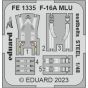 EDUARD FE1335 F-16A MLU seatbelts STEEL 1/48