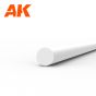 AK 6539 ROD 1.50 DIAMETER X 350MM – STYRENE ROD – (8 UNITS)