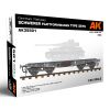 AK INTERACTIVE 35501 GERMAN RAILWAY SCHWERER PLATTFORMWAGEN TYPE SSYS 1/35