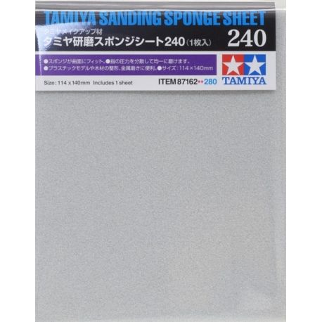 Tamiya 87162 Polishing Sanding Sponge Sheet P240