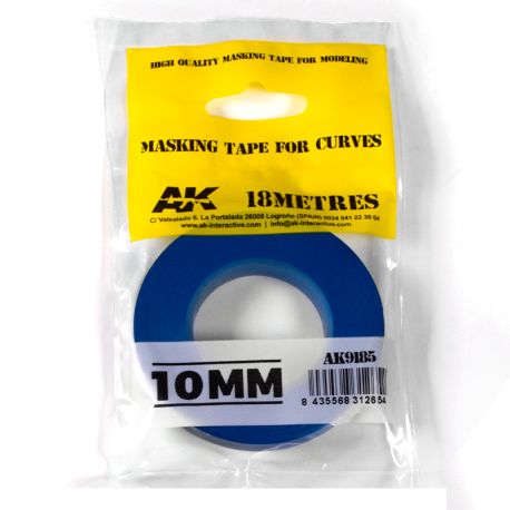 AK INTERACTIVE 9185 MASKING TAPE FOR CURVES 10MM