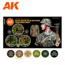 AK INTERACTIVE 11625 OAK LEAF, PALM TREE & PLANE TREE PATTERNS AUTUMN/WINTER VARIANTS