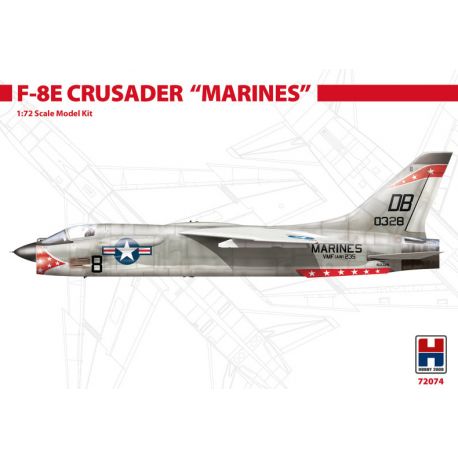 HOBBY 2000 72074 Vought F-8 E Crusader - "Marines"