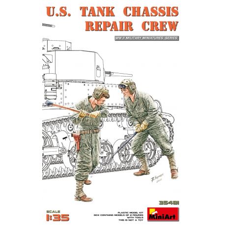 MINIART 35481 U.S. TANK CHASSIS REPAIR CREW