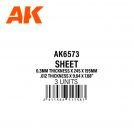 AK INTERACTIVE 6572 stirene spessore 0.3, 0.5 & 0.7mm x 245 x 195mm